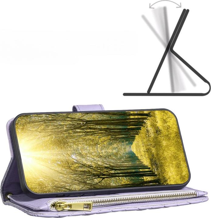 Produktbild Binfen Color Xiaomi Redmi 12C - BINFEN Brieftaschen Hülle violett (Xiaomi Redmi 12C)