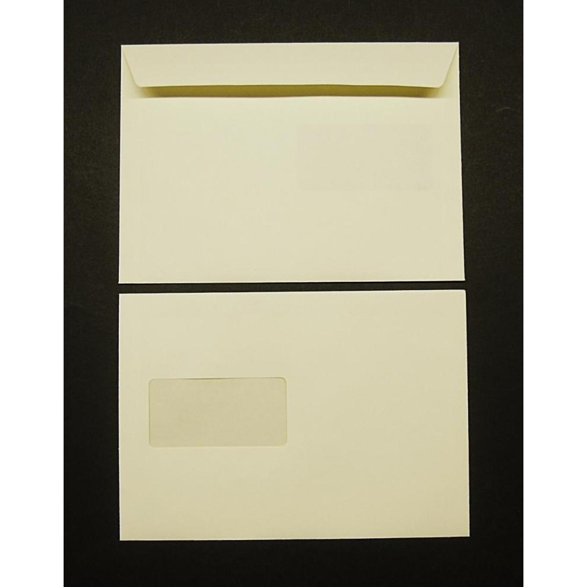 Thumbnail - Blanke, Briefumschlag, Briefumschläge C5 120g/qm haftklebend Fenster VE=500 Stück creme (162 x 229 mm, 500 x)