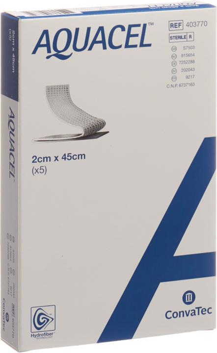 Actual product image Aquacel Hydrofiber Tamponaden 2x45cm