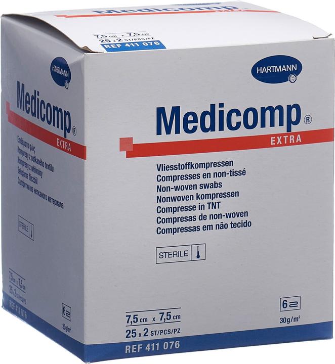 Actual product image Medicomp Extra 6 fach S30 7.5x7.5cm steril