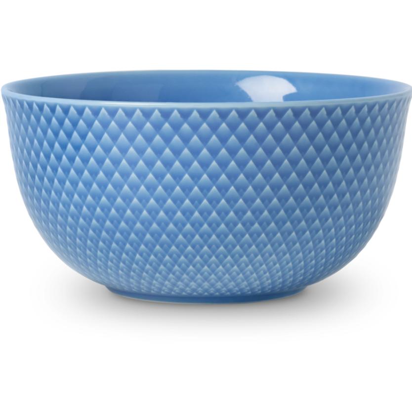 Lyngby Ciotola a rombi, Ciotola + Scodella, Blu