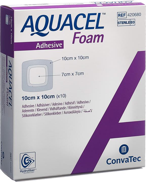Aquacel Schaumverband adhäsiv 10x10cm