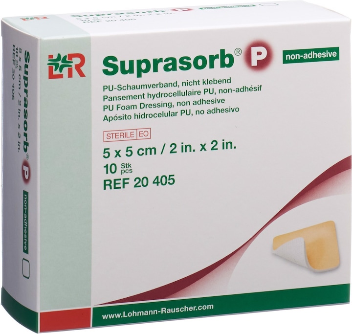 Produktbild Suprasorb Schaumverband 5x5cm nicht klebend (10 x)