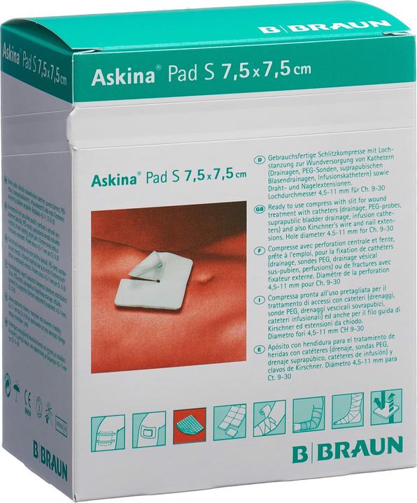 Produktbild Askina Pad S Schlitzkompresse 7.5x7.5cm steril