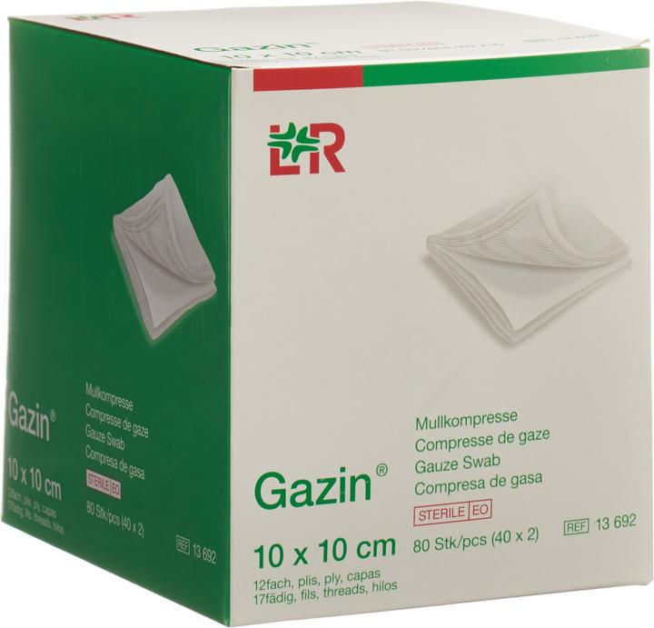 Actual product image Gazin Mullkompressen 10x10cm 12fach steril