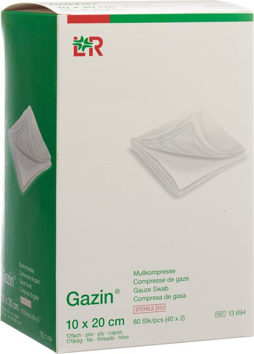 Actual product image Gazin Mullkompressen Set 20x10cm 12fach