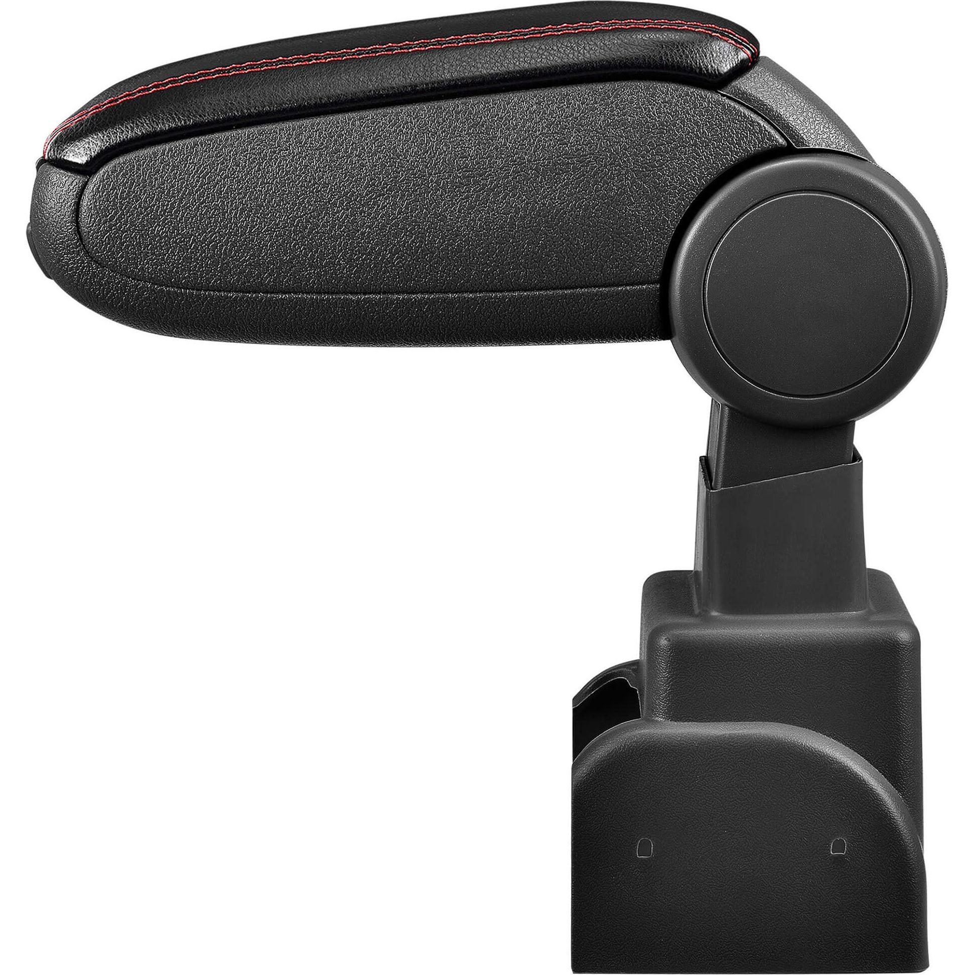 Thumbnail - Pro-Tec, Auto Innenraum Zubehör, Mittelarmlehne Opel Zafira mit Staufach Kunstleder Schwarz mit roten Nähten