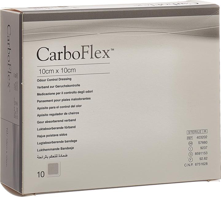 Image du produit Carboflex Aktivkohle Verband 10x10cm steril