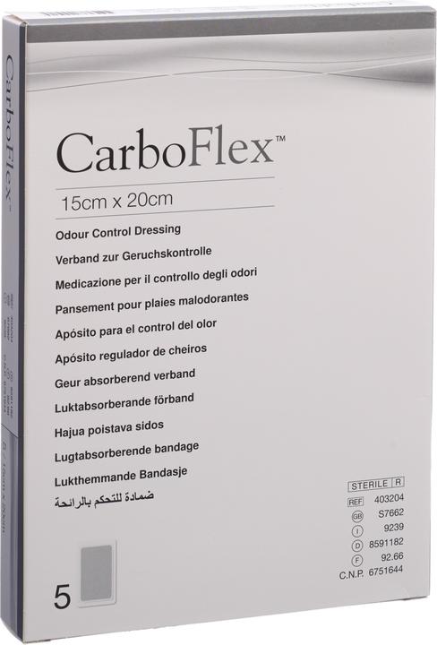Produktbild Carboflex Aktivkohle Verband 15x20cm steril