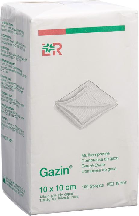 Produktbild Gazin Mullkompressen 10x10cm 12-fach unsteril