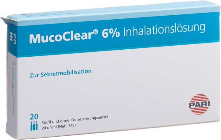 Actual product image PARI MucoClear 6% NaCl Inhalation Solution