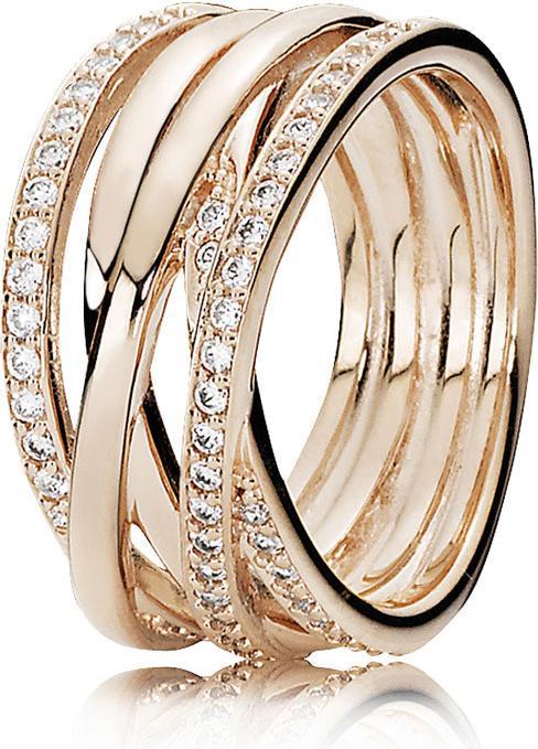 Pandora Bague à rubans étincelants