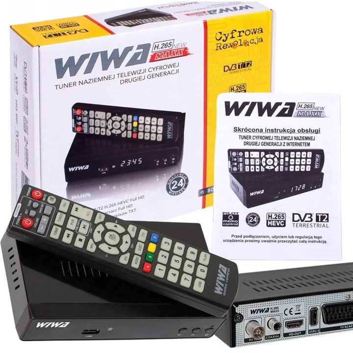 Immagine prodotto Wiwa Sintonizzatore TV H.265 2790Z (DVB-T HEVC/H.265 MPEG-4 AVC/H.264) (1 GB, DVB-T, DVB-T2)
