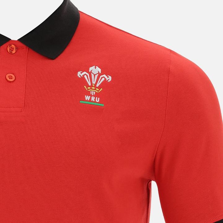 Produktbild Macron Poloshirt aus Baumwollpikee Pays de galles rugby 2020/21 (S)