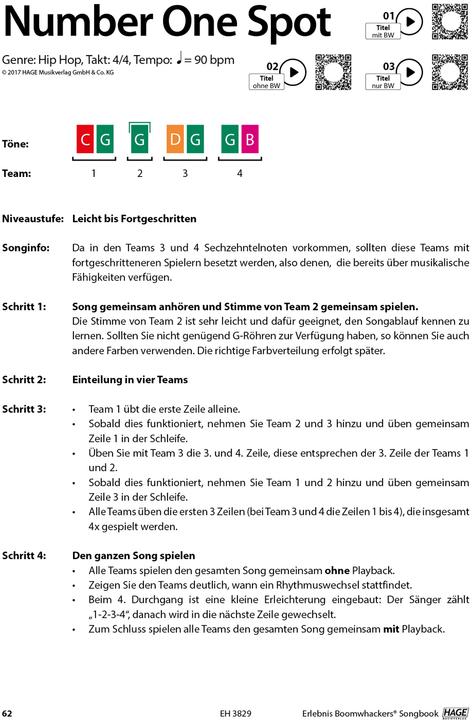 Produktbild Erlebnis Boomwhackers® Songbook (mit MP3-CD) (Deutsch, Uwe Pfauch, 2017)