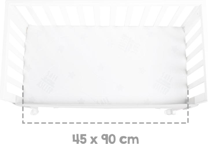 Actual product image Roba 3in1 with barrier + mattress (45 x 90 cm)