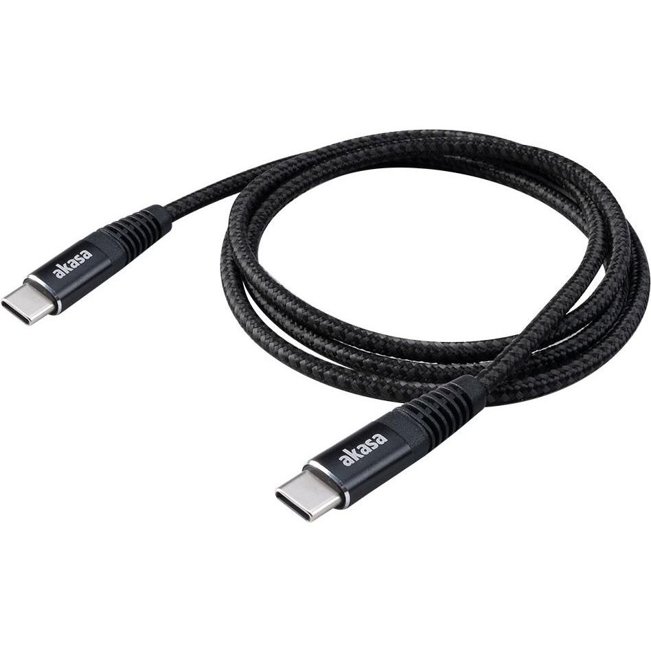 Thumbnail - Akasa USB Typ C zu USB Typ C 100W PD Ladekabel (1 m, USB 2.0), USB Kabel
