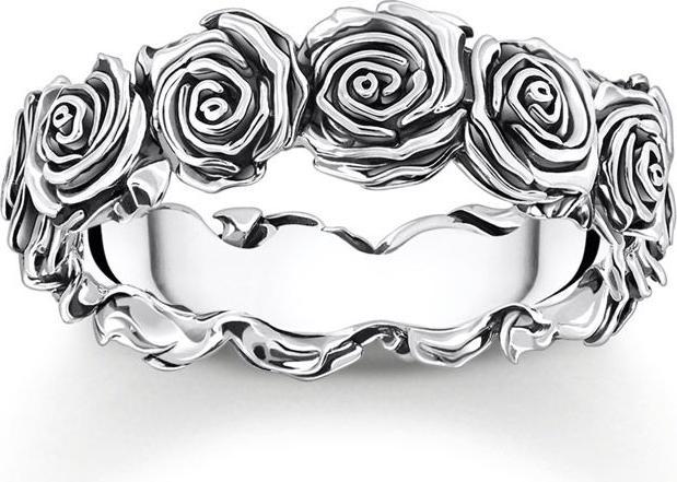 Produktbild Thomas Sabo Ring Midnight Rose Silber (64, 925 Silber)