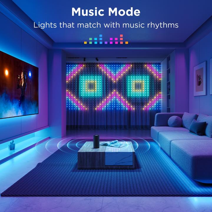 Actual product image Govee Curtain Light (RGBIC, 150 cm, Indoor)