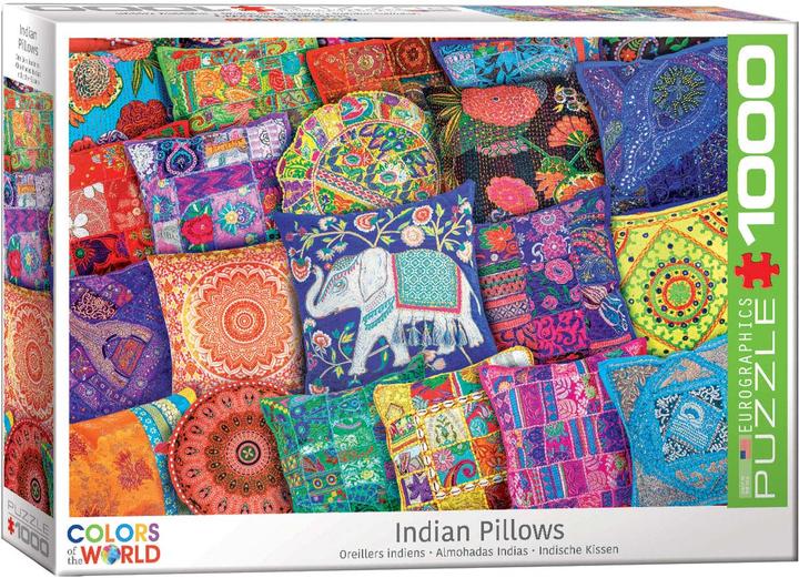 Image du produit Eurographics Coussins indiens (1000 pièces)