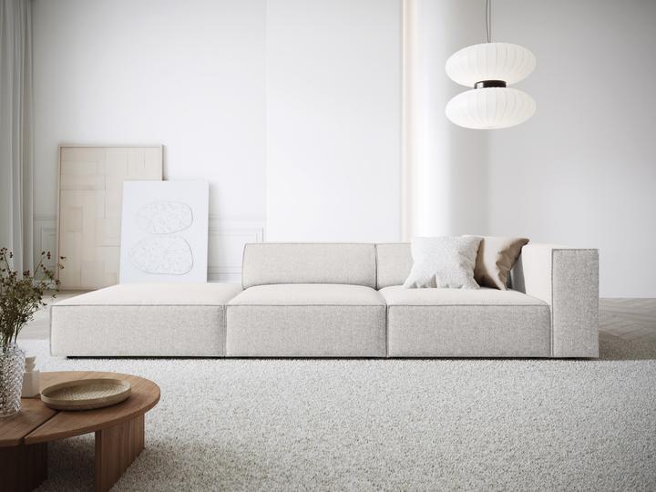 Actual product image Cosmopolitan Design Left Sofa, "Arendal", 4 Seats, Light Grey, 262x102x70 Made in Europe