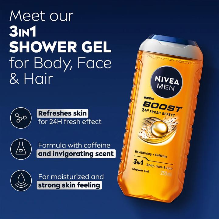 Actual product image NIVEA MEN Men Active Energy - Sprchovï¿½ gel (250 ml)