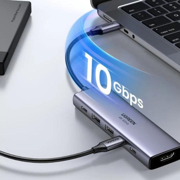 Produktbild Ugreen 6-in-1 USB-C Hub (USB-C, 6 Ports)