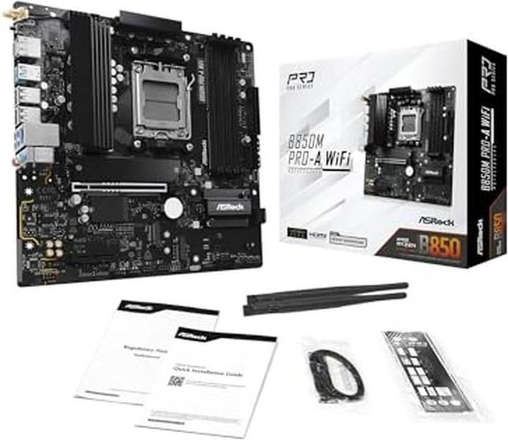 Produktbild AsRock B850M Pro-A WiFi (AM5, AMD B850, mATX)