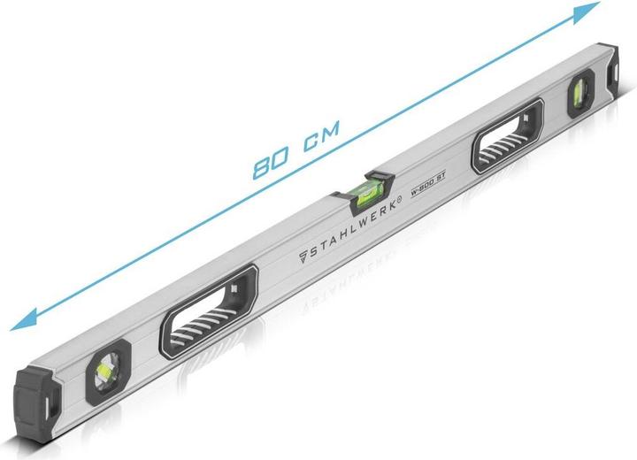 Actual product image Stahlwerk Spirit level W-800 ST made of aluminium with 800 mm length (80 cm)