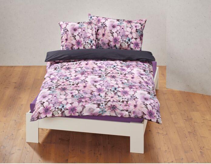 Vedia Parure de lit Fleurs XXL (Taie d’oreiller, 65 x 65 cm)