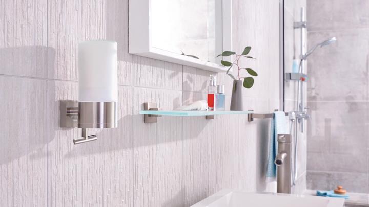 Produktbild tesa EXXCLUSIV Glasablage inkl. Klebelösung ohne Bohren
