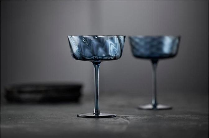 Produktbild Lyngby 30 cl - Glas - Blå (30 cl, 4 Gläser, Sektgläser)