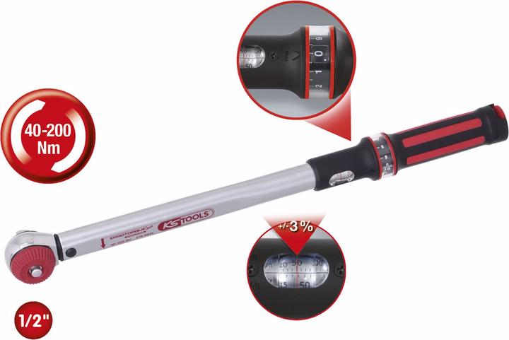 Image du produit KS Tools Ergotorque (1/2", 40 Nm, 200 Nm)