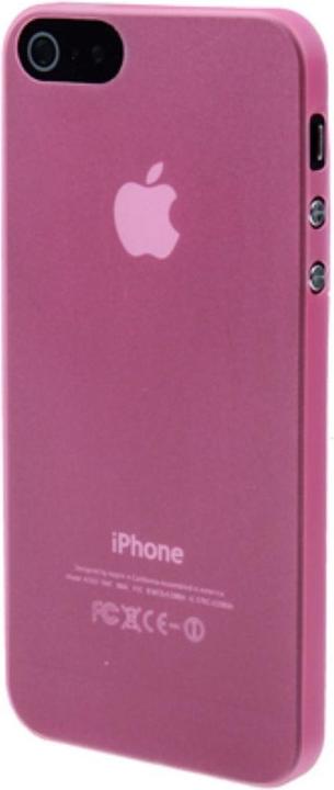 Actual product image König Design Protective Case Ultra Thin 0.3mm TPU Apple iPhone 5 & 5s Pink Transparent (Apple iPhone 5)