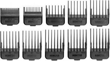 Produktbild Monster Clippers Aufsteckkamm-Set 10-teilig Schwarz (10 x)