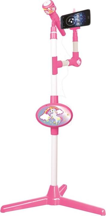 Actual product image Lexibook Unicorn microphone with luminous stand, built-in speaker, sound effects