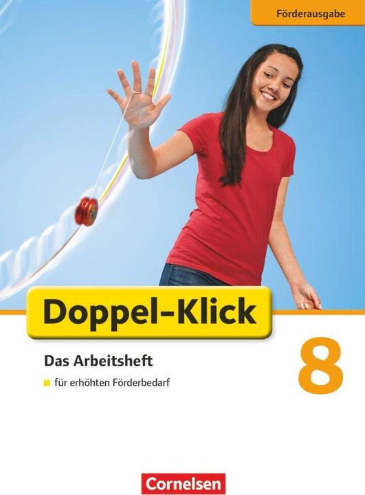 Produktbild Doppel-Klick 8. Schuljahr. Inklusion. Förderausgabe. Arbeitsheft (Deutsch, Heidmann-Weiss, Martinau, Miriam/Kolbe-Schwettmann, Sandra/Wiedner, 2015)