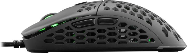 Actual product image White Shark Ultra light Gaming mouse eShark Naginata Black, 60g, Pixart PMW3389 sensor, with RGB backlight (Cable)