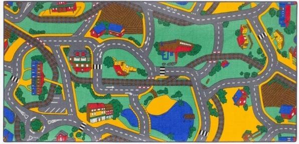 Produktbild Associated Weavers Bil Legetaeppe Playtime 95 x 200 cm