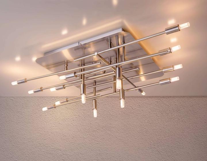 Actual product image Näve LED ceiling light ANCONA with backlight L: 71 cm (540 lm, G9)