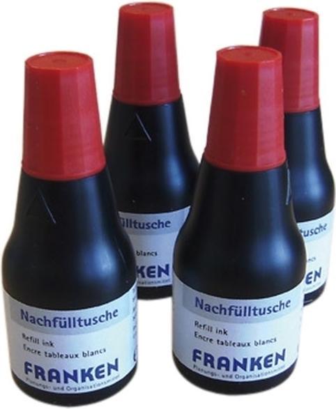 Actual product image Franken Refill Ink for Marker and Jumbo Marker (4 pcs., Red)