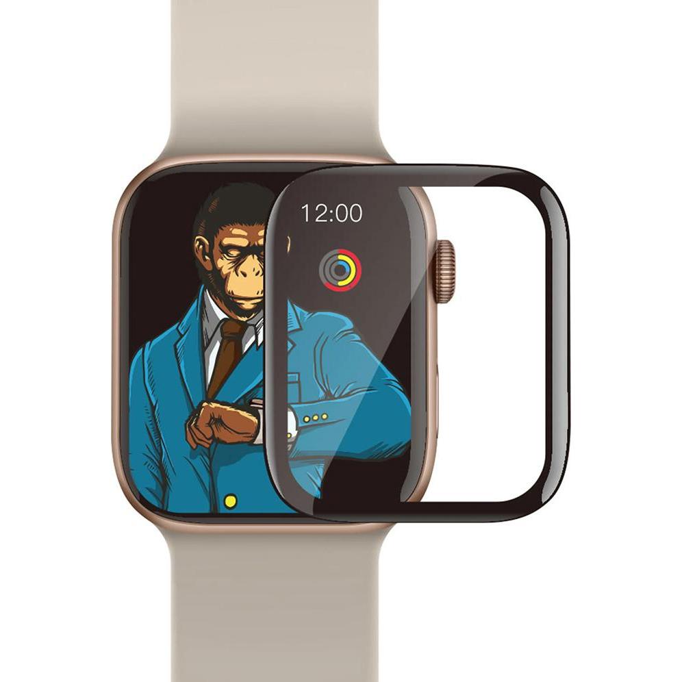 Blueo - High Molecule Screen Protector with Dust Removal Locator - Apple Watch 7 / 8 (45mm) - Black, Accessori per smartwatch, Nero