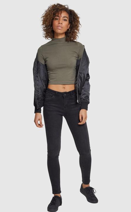 Produktbild Urban Classics Ladies Cropped Turtleneck Tee (L)