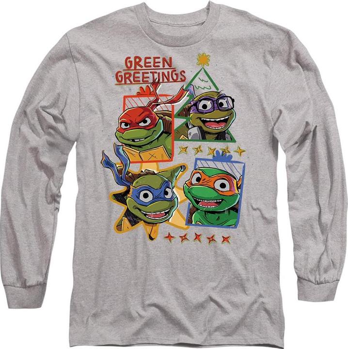 Produktbild Teenage Mutant NT Green Greetings TShirt weihnachtliches Design (M)