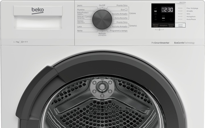 Actual product image Beko DRXS737AI tumble dryer Free installation Front loading 7 kg A++ (7 kg, Right)