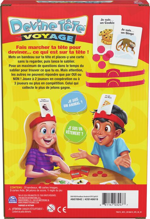 Immagine prodotto Spin Master Guess-Head-Reisen (Francese, 2 - 4 Giocatori)
