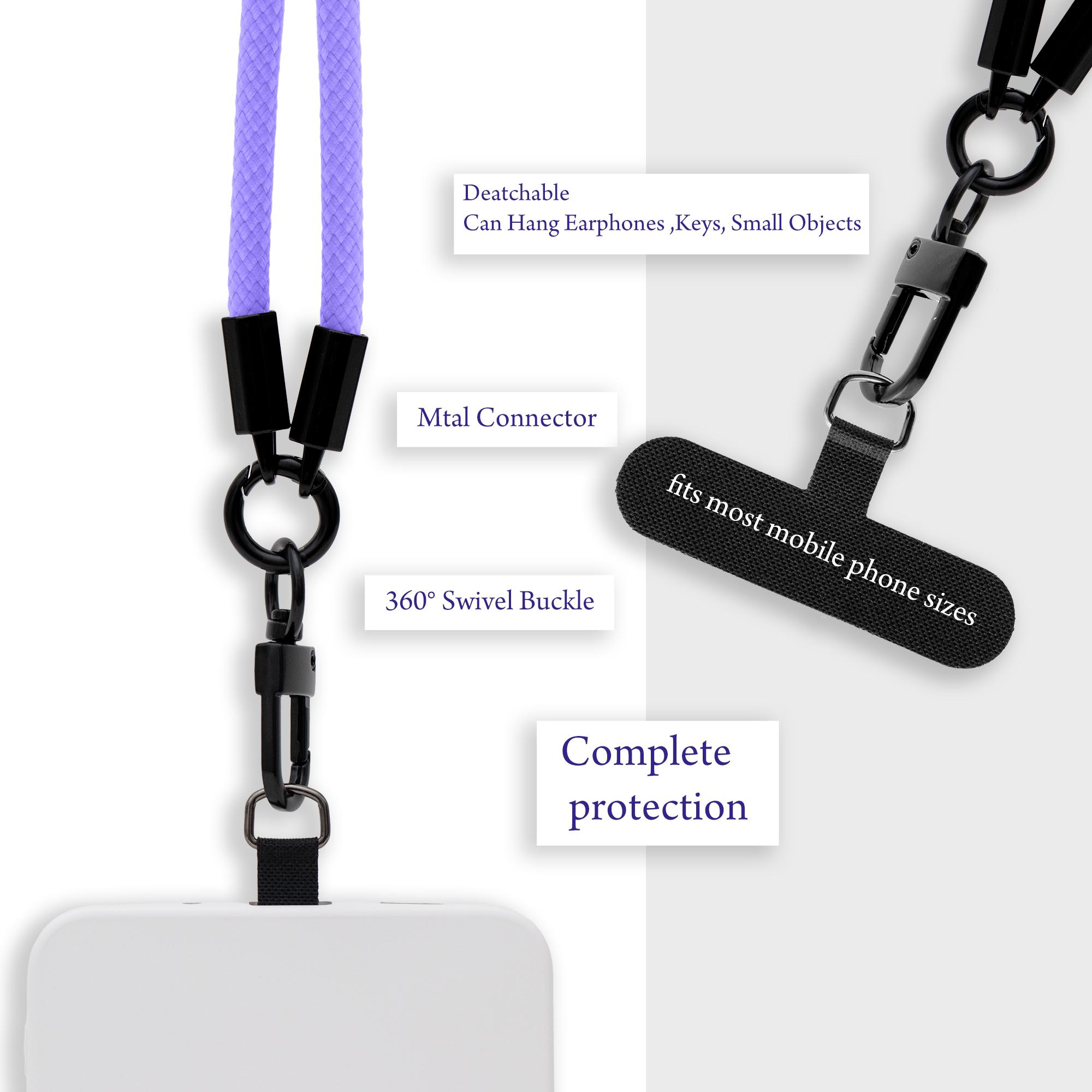 Thumbnail - Cadorabo Handykette für Oukitel C21 Necklace Hülle mit verstellbarem Kordelband, Handykette, Violett