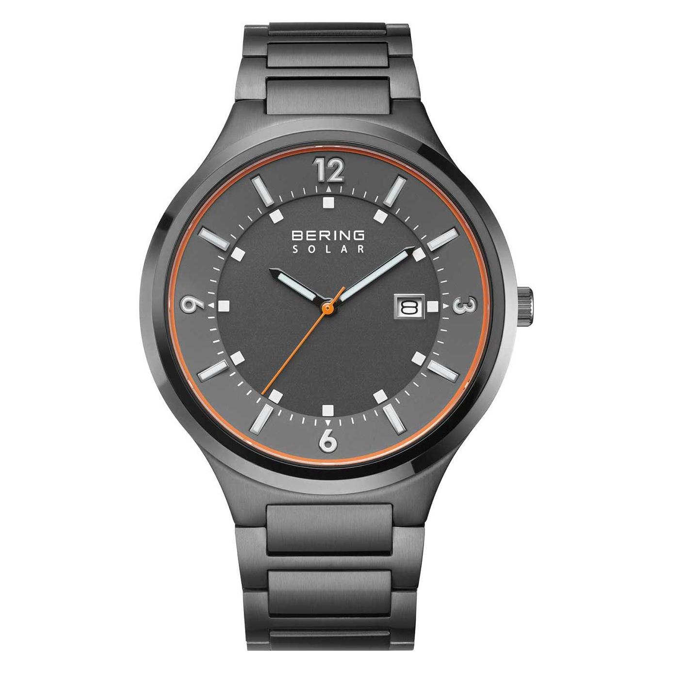 Bering, Armbanduhr, 14442-777, Grau, (Analoguhr, 49 mm)