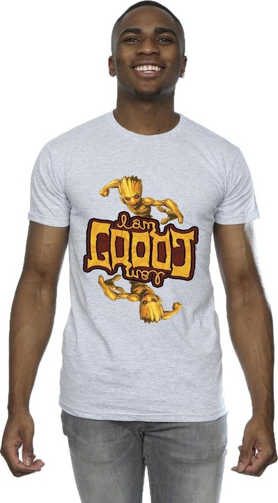 Actual product image Mens Guardians Of The Galaxy Groot Inverted Grain T-Shirt (XL)