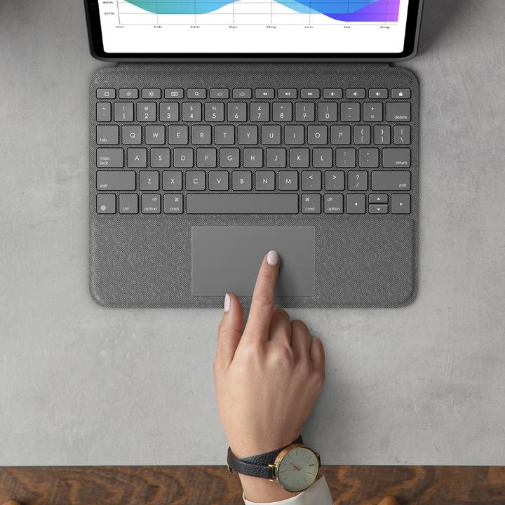 Actual product image Logitech Folio Touch (CH, iPad Pro 11 2018 (1. Gen), iPad Pro 11 2021 (3rd Gen), iPad Pro 11 2020 (2. Gen), iPad Pro 11 2022 (4th Gen))
